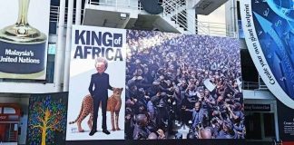 Malaysians Demand Removal of “Dehumanising” Billboard Portraying Lim Kok Wing as “King of Africa”