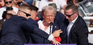 Trump shot in right ear at rally, shooter dead